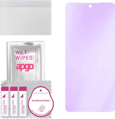 Produktbild von apgo Hybrid Schutzglas, kompatibel mit Samsung Galaxy XCover 5, Anti-Blue, 9H Härte, toller Ersatz für Hartglas, kratzfester Displayschutzglas, Displayschutz, Full Glue