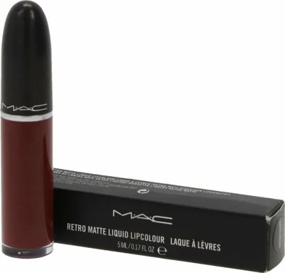 Obrázok produktu pre MAC Retro Matte Liquid, Bordeaux, Carnivorous, 1 farba/farieb, Vyhladenie, Unisex, Matte