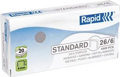 Produktbild von Rapid Heftklammern Standard 10/4 galvanisiert 5.000 Stück