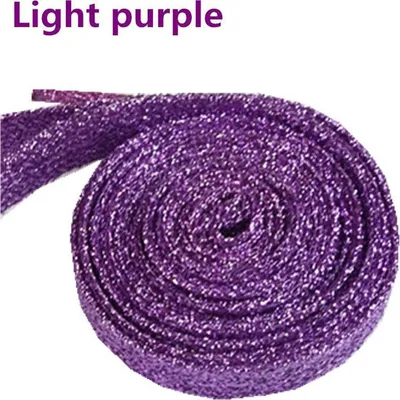 Produktbild von Jumada's - Glitzer-Schnürsenkel - Schnürsenkel - Sneakerlaces - Schnürsenkel - Schnürsenkel - Flach - 110 cm - Hellviolett