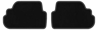 Produktbild von Velours-Fußmatten Hinten für BMW 1 E88 2008-2014 (Cabrio) – 2-tlg, Schwarz, passgenau – Wielganizator LUX