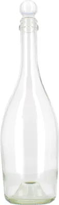 Immagine prodotto di BELLEROFONTE Bottiglia in vetro trasparente per acqua 750 ml con tappo a pressione