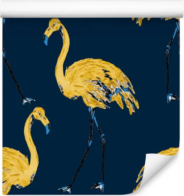 Produktbild von 10m VLIES TAPETE Rolle Vügel Flamingos XXL