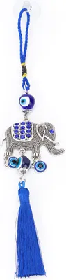 Immagine prodotto di Ornamento da appendere in stile turco, elefante felice, malocchio, ciondolo, decorazione per borsa protettiva, casa, ufficio, porta