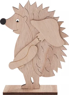 Produktbild von VBS Holz-Steckmotiv "Igel", 3-tlg.
