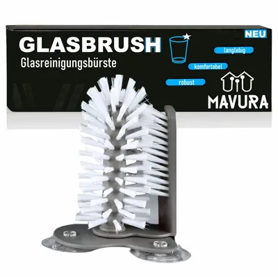 Produktbild von GLASBRUSH Gläserspülbürste Glasbürste Glasreinigungsbürste Schankbürste Saugnapf