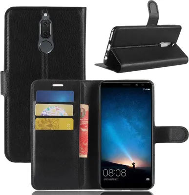 Immagine prodotto di Huawei Mate 10 Lite Custodia del telefono cellulare Custodia Flip Cover Protettiva Nero