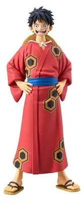 Image de Figurine One Piece DXF de la série The Grandline : Monkey D. Luffy – Pays de Wano – Yukata en version