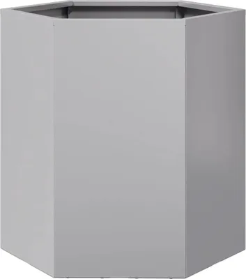 Obrázek produktu pro vidaXL květináč Hexagonal 46x40x45 Pozinkovaná ocel