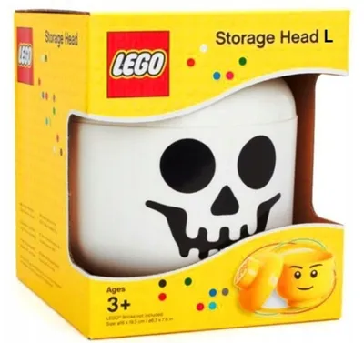 Productafbeelding van LEGO 40320808 LEGO Opbergbox STORAGE HEAD SKELETON, groot, 8,5 liter