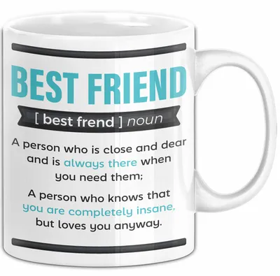 Produktbild von Tasse Geschenk Best Friend Definition Lustiger Spruch Becher (Weiß)