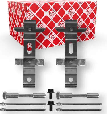 Produktbild von FEBI BILSTEIN 182151 Zubehörsatz Scheibenbremsbelag Vorne für LAND ROVER Range Rover Sport (L494) Range Rover IV (L405)