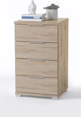 Image de Nachtkommode >Nelli< in Eiche San Remo Nachbildung - 46x79x42cm (BxHxT)