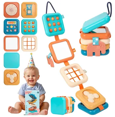 Image de Cube d'activités Montessori multifonctionnel pour enfants
