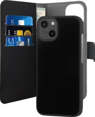 Produktbild von PURO IPC1354BOOKC3BLK, Geldbörsenhülle, Apple, IPhone 13 Mini, 13,7 cm (5.4"), Schwarz