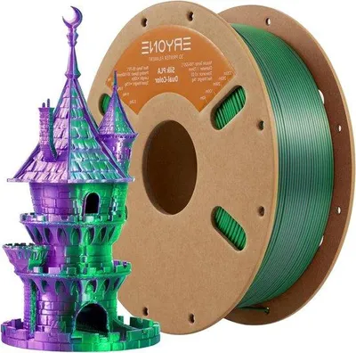 Obrázek produktu pro Bílo-černé PLA vlákno 1,75 mm, 1 kg, pro 3D tiskárny