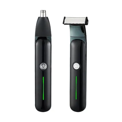 Produktbild von 2-in-1 elektrischer Rasierer & Nasenhaarschneider – Wasserdichter Haartrimmer für Männer & Frauen, wiederaufladbar, hautfreundlich & präzise