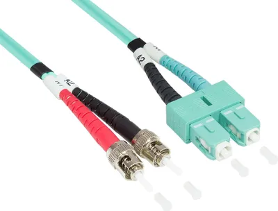 Produktbild von Patchkabel LWL Duplex OM3 (Multimode, 50/125) ST/SC, 7,5m, Good Connections®