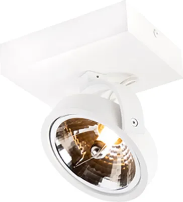 Zdjęcie produktu dla QAZQA – Designerskie reflektory sufitowe, białe, obrotowe i uchylne – salon, sypialnia – okrągłe, aluminiowe – przystosowane do żarówek LED G9