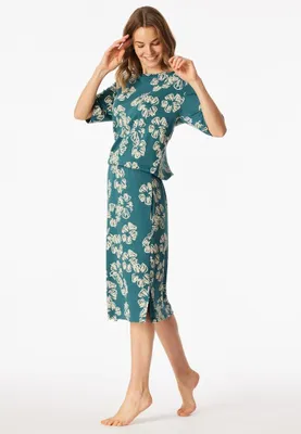 Produktbild von Schiesser Damen Nachthemd kurzarm, 105 cm Gr. 48 multicolor 1