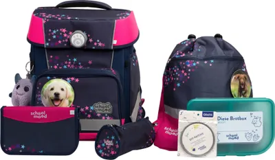 Produktbild von School Mood Champion Maxx Pro Leni Hund Ranzen Set 7tlg.