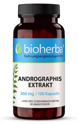 Produktbild von Bioherba Andrographis Extrakt 360 mg 100 Kapseln