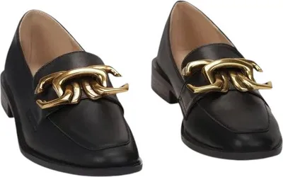 Produktbild von Damen Halbschuhe Slip On Mokassins Slipper Damenschuhe Loraine Schwarz Gr.36