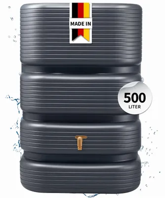 Productafbeelding van 4rain QUADRO Wandtank 500 Liter graphite grey, AI-gegenereerde afbeelding