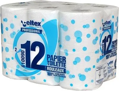 Obrázek produktu pro Toaletní papír Celtex Professional 180 2vrstvy bílý - 12 ks