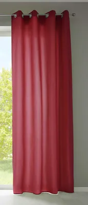 Produktbild von 1er Set Vorhänge Schal Ösen »Berlin« HxB 225x140 cm Bordeaux Blickdicht Microsatin Lichtdurchlässig Uni Matt 20405N