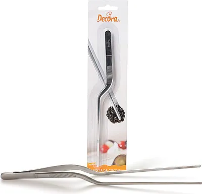 Immagine prodotto di Pinzetta da pasticceria lunga e ricurva 21 cm Decora
