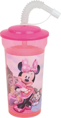 Immagine prodotto di Disney Minnie Paris Bicchiere con cannuccia 400 ml