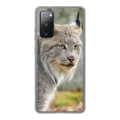 Produktbild von MuchoWow® Handyhülle Schutzhülle Hülle für Samsung Galaxy S20 FE Luchs - Wald - Grau Silikon Softcase Handy Hülle - Abdeckung