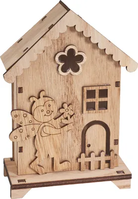 Produktbild von VBS Holzbausatz Haus "Frühlingsbote", 16-tlg.