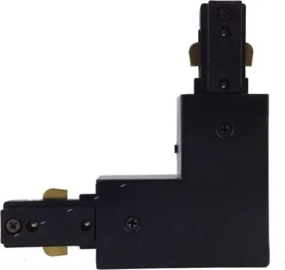 Image de Connecteur Angle 90° Rail Monophasé NOIR