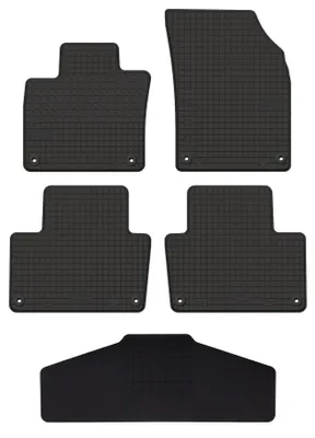 Zdjęcie produktu dla Dywaniki gumowe z tunelem do Volvo XC90 II 2014-2021 (SUV) – 5 szt., czarne, dopasowane – Wielganizator SolidTread