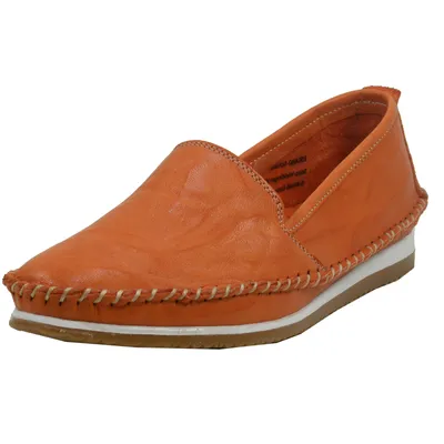 Produktbild von Andrea Conti Damen Leder Slipper 1889601, Größe:39 EU, Farbe:Orange