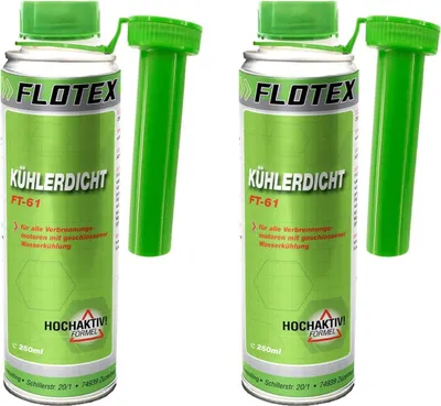 Produktbild von Flotex Kühlerdicht 2 x 250ml Kühlerdichtmittel Additiv Dichtmittel Kühlkreislauf
