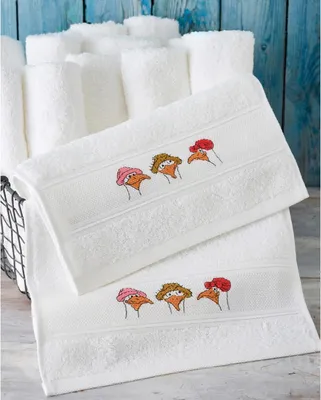 Produktbild von Permin Handtuch Kreuzstich Stickpackung "Nebelmöwen, 2 Stk", Zählmuster, 30x50cm