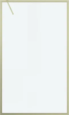 Produktbild von Duschwand für begehbare Dusche - 120 x 200 cm - Gold - Gehärtetes Glas - AMBERI