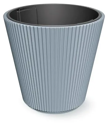 Produktbild von Prosperplast Milly Runder Blumentopf 39x39x37cm Silber 39 x 39 x 37 cm Silber 39 x 39 x 37 cm