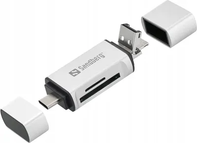 Immagine prodotto di Sandberg Lettore di schede USB-C+USB+MicroUSB