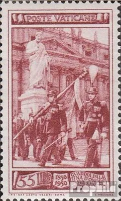 Produktbild von Briefmarken Vatikanstadt 1950 Mi 173 postfrisch Palatingarde