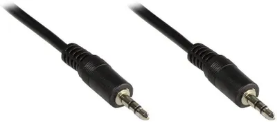 Produktbild von Audiokabel mit 3.5mm Klinkenstecker für Stereo-Audioverbindung, 2 Meter