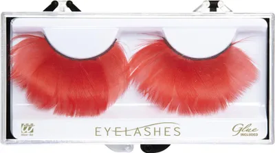 Produktbild von Lange Feder-Wimpern rot