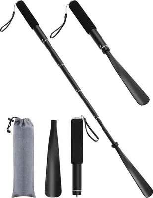 Produktbild von Famanu Schuhanzieher Lang mit verstellbarem Griff 38-95 cm - Aluminium