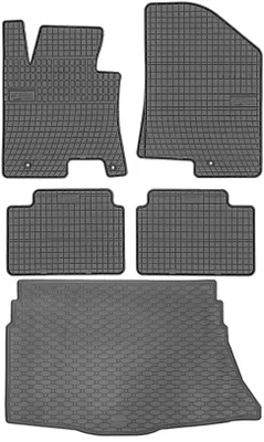 Produktbild von Kia Ceed II Schrägheck (09.2012-08.2018) - SET: Gummifußmatten + Kofferraummatte