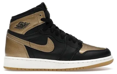 Produktbild von Jordan 1 Retro High OG Black Metallic Gold (GS) - EU 37.5