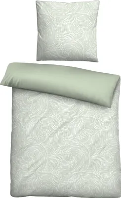 Produktbild von Biberna Bettwäsche salbei 1x 155x220 cm + 1x 80x80 cm