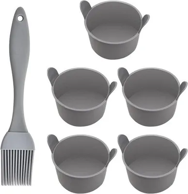Produktbild von Geschwolstene Aluminium-Backformen für Pudding und Kuchen - Grau